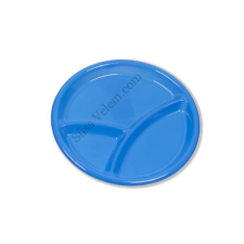  Kerek Osztott Tálca, 25 cm - Műanyag, Praktikus Konyhai Eszköz konyhai eszköz