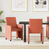  Kerekes Étkező Székek 2 pcs Piros narancs 57 x 66 x 94 cm