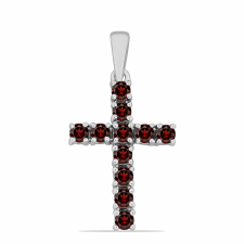 Kereszt Ezüst Medál Barton Gránáttal, Y60619 medál