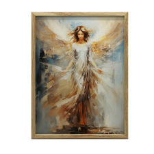 KERET FALI PLAKÁT ANGEL'S GRACE FEKETE 30x40 CM MATT grafika, keretezett kép