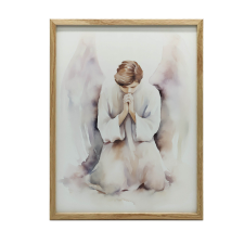 KERET FALI PLAKÁT ANGYAL IMA ARANY KERET 50x70 CM grafika, keretezett kép