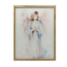 KERET FALI PLAKÁT ANGYALOS GYENDŐ PASTELLEK 30x40 CM grafika, keretezett kép