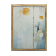 KERET FALI PLAKÁT ARANY MINIMALIZMUS SÖTÉTBARNA 50x70 CM grafika, keretezett kép