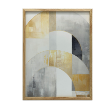 KERET FALI PLAKÁT ARANY SYMMETRY ART DECO ABSTRACT 30x40 grafika, keretezett kép