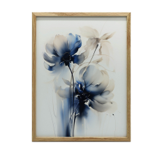 KERET FALI PLAKÁT ARANYVIRÁGOK Akvarell 70x100 CM grafika, keretezett kép