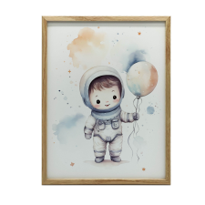 KERET FALI PLAKÁT AZ UNIVERZUM FELFEDEZŐ Léggömbbel 40x50 grafika, keretezett kép