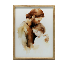 KERET FALI PLAKÁT BIZTONSÁGOS KAROK JESUS'RELIGION 50x70 CM grafika, keretezett kép