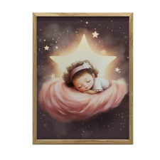  KERET FALI PLAKÁT DREAM LAND KIS HERCEGNŐ 50x70 grafika, keretezett kép