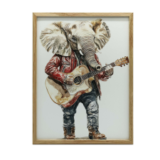 KERET FALI PLAKÁT ELEFÁNT MELODY 70x100 CM MATT PAPÍR 230 GSM grafika, keretezett kép