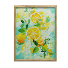 KERET FALI PLAKÁT FRISSÍTŐ NARANCS KONYHA 30x40 CM grafika, keretezett kép