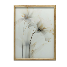KERET FALI PLAKÁT GOLD LILES 30x40 CM MATT PAPÍR grafika, keretezett kép