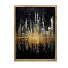 KERET FALI PLAKÁT GOLDEN SHINING HORIZONS 40x50 CM grafika, keretezett kép