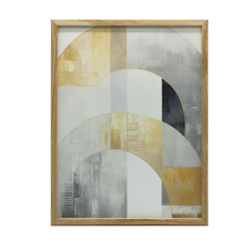KERET FALI PLAKÁT GOLDEN SYMMETRY ART DECO ABSTRACT 50x70 grafika, keretezett kép