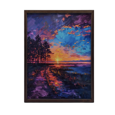KERET FALI PLAKÁT HEALTHY SUNsetting 30x40 CM grafika, keretezett kép