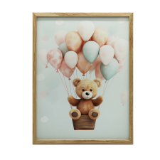 KERET FALI PLAKÁT KIS MEDVE PARADÍSZIA AZ ÉGBEN 70x100 CM grafika, keretezett kép