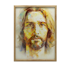 KERET FALI PLAKÁT MODERN JÉZUS ARC 50x70 CM grafika, keretezett kép