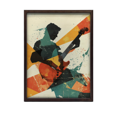 KERET FALI PLAKÁT MUSICAL PASSION ALUMÍNIUM 70x100 CM grafika, keretezett kép