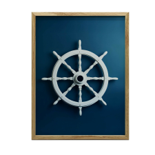 KERET FALI PLAKÁT NAVAL ELEGANCE FEKETE KERET 50x70 CM grafika, keretezett kép