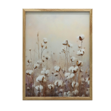 KERET FALI PLAKÁT PASTELL PAMUT MEZŐK 70x100 CM grafika, keretezett kép