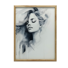  KERET FALI PLAKÁT REJTÉLY FIGURA PORTRÉ 50x70 CM grafika, keretezett kép