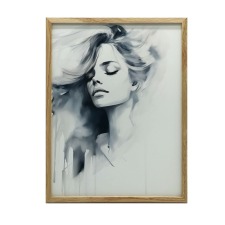  KERET FALI PLAKÁT REJTEZETES FIGURA PORTRÉ 70x100 CM grafika, keretezett kép