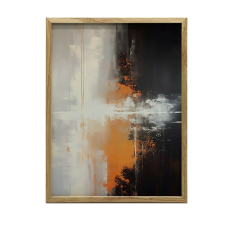 KERET FALI PLAKÁT SORDÍTOTT SZÍNEK 30x40 CM FEHÉR KERET grafika, keretezett kép