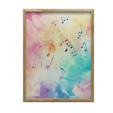 KERET FALI PLAKÁT SÖTÉTBARNA JOYFUL MELODY 70x100 CM grafika, keretezett kép