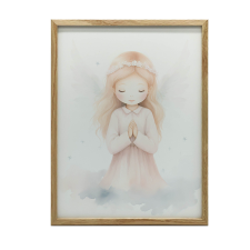 KERET FALI PLAKÁT SÖTÉTBARNA MENNYI INNOCENCE 30x40 CM grafika, keretezett kép