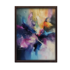 KERET FALI PLAKÁT SZÍNES ÁLMOK 60X90 CM ARANY ALUMÍNIUM grafika, keretezett kép