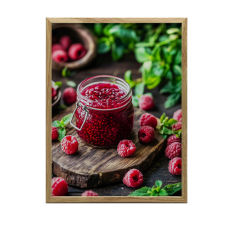 KERET NÉLKÜLI FALI PLAKÁT RASPBERRY DELIGHT 40x50 CM MATT PAPÍR grafika, keretezett kép