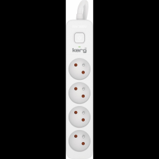 KERG M02395 Elosztó 4 aljzatos 16A 1,5m - Fehér (M02395) hosszabbító, elosztó