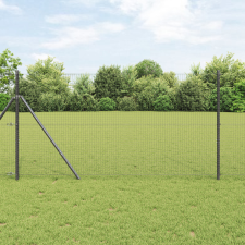  Kerítés oszlopokkal Szürke 1.2 x 50 m építőanyag