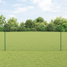  Kerítés Posztok 22 db U-Csatorna Zöld 180 cm Acél építőanyag