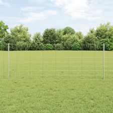 Kerítésoszlopok 11 db U-csatorna 80 cm Horganyzott acél építőanyag