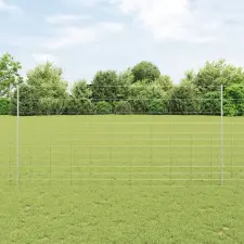  Kerítésoszlopok 22 db U-csatorna 150 cm Horganyzott Acél építőanyag