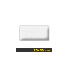  Kerma bőr falpanel, bőrpanel, Melody-001 Fehér (25x50 cm) villanyszerelés
