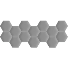 Kerma Design Kerma extra világos szürke színű falvédő hatszög falpanelekből - Arden 602 tapéta, díszléc és más dekoráció
