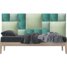Kerma Design Zöld árnyalatú modern textil falvédő-13 (200x75 cm) Kerma falpanelekkel tapéta, díszléc és más dekoráció
