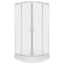 Kerra Aruba 80 króm íves zuhanykabin Alan tálcával kád, zuhanykabin