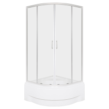 Kerra Aruba 90 GL króm íves zuhanykabin mélytálcával kád, zuhanykabin