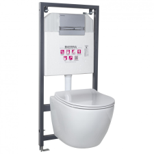 Kerra Delos Adriatic Chrome falba építhető WC tartály szett szaniter