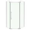 Kerra Glasgow 80x100 cm szögletes aszimmetrikus zuhanykabin zuhanytálca nélkül