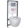 Kerra Kasos Pacific Chrome falba építhető WC tartály szett