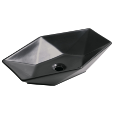 Kerra KR-570 kerámia design mosdó, 57,5x36,5x12,5cm, matt fekete fürdőszoba kiegészítő