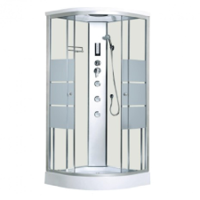 Kerra Lisa 90 White íves hidromasszázs zuhanykabin kád, zuhanykabin