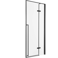 Kerra Long DR 100 zuhanyajtó fekete kád, zuhanykabin