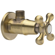 Kerra LUX Retro stílusú sarokszelep 1/2x3/8&quot; kerámia betét, antik réz színben fürdőszoba kiegészítő