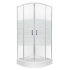Kerra Madera 90x90 cm íves zuhanykabin zuhanytálcával