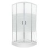 Kerra Madera 90x90 cm íves zuhanykabin zuhanytálcával