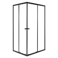 Kerra Olga SQ Element 80x90 fekete szögletes zuhanykabin tálca nélkül kád, zuhanykabin
